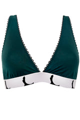 Alison Jersey Bra - Emerald Green