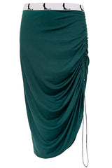 Bee Jersey Skirt - Emerald Green