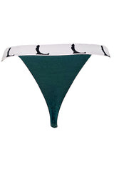 Maike Jersey Thongs - Emerald Green
