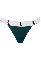 Maike Jersey Thongs - Emerald Green