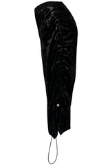 Bee Velvet Skirt - Black+Silver