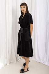 Diana Wings Wrap Long - Black