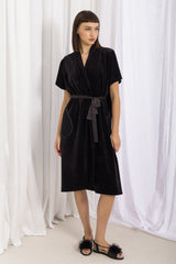 Diana Wings Wrap Long - Black
