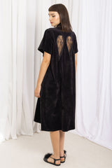 Diana Wings Wrap Long - Black
