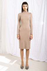 Reina Turtleneck Slip - Mink