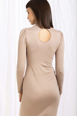 Reina Turtleneck Slip - Mink