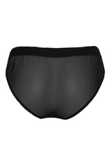 Emily Velvet Knickers - Black+Silver