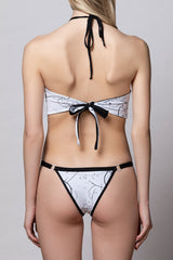 Ilona Reversible Bikini Bottom - Black + Abstracat