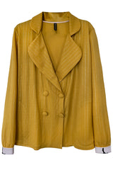 Lurex Striped PJ Jacket - Yellow