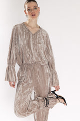 Kerli Velvet Top - Cream