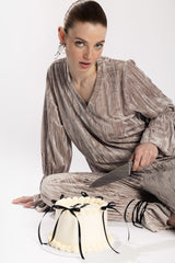 Kerli Velvet Top - Cream