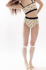 Dive Reversible Bandeau Bikini Top - Black/Nude