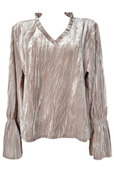 Kerli Velvet Top - Cream