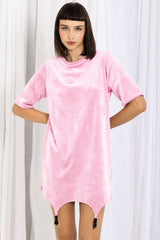 Ave Suspender Dress - Pink
