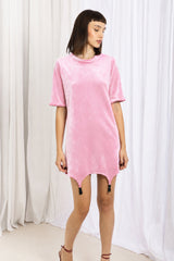 Ave Suspender Dress - Pink