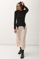 Kristiina Suspender Top - Black