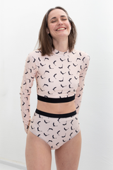 Kylie Surf Top - Black/Nude