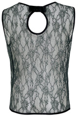 Lace Suspender Top - Green