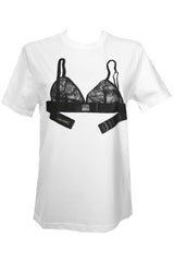 Lace Bra T-Shirt - White