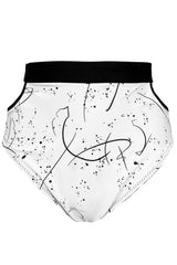Meg Reversible Bikini Bottom - Black + Abstracat
