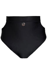 Meg Reversible Bikini Bottom - Black + Abstracat