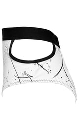 Meg Reversible Bikini Bottom - Black + Abstracat