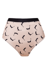 Meg Reversible Bikini Bottom - Black/Nude