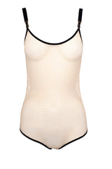 Last one - Riti Fishnet Bodysuit - Nude