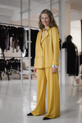 Lurex Striped PJ Trousers - Yellow