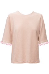 Lisa Terry T-Shirt - Nude + Pink