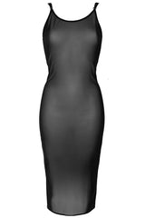 Reina Mesh Slip - Black