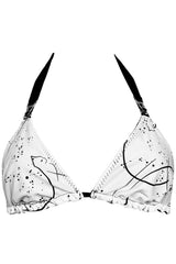 Riti Reversible Bikini Top - Black + Abstracat