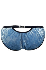 Ellu Velvet Knickers - Blue