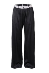 Striped PJ Trousers - Black + Silver