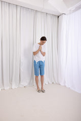 Anna Polo Suspender T-shirt - White
