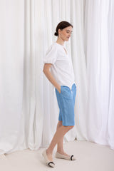 Katwoman Print Shorts - Blue