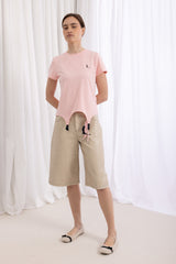 Cat logo Kristel Suspender T-shirt - Pink