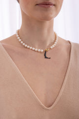 hoji x Kriss Soonik Pearl Necklace - White