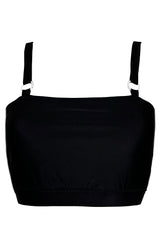 Waves Reversible Bikini Top - Black + Abstracat