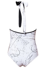 Waves Swimsuit - Black + Abstracat