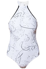 Waves Swimsuit - Black + Abstracat