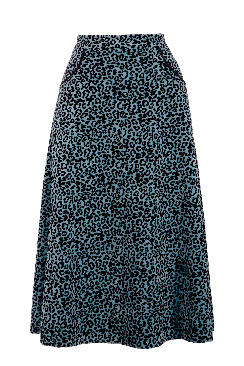 Leopard print skirt in blue 2025