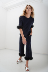 Anett Disco T-Shirt - Navy