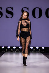 LAST ONE - Liilit Abstracat Dress - Black