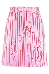 LAST ONE - Iris Katwoman Miniskirt - Pink/red
