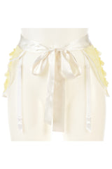 Kriss Soonik yellow white Eva suspender belt