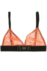 Kriss Soonik sunset orange Silvia lace bra