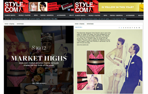 Valentines 2013 Exclusive in Style.com