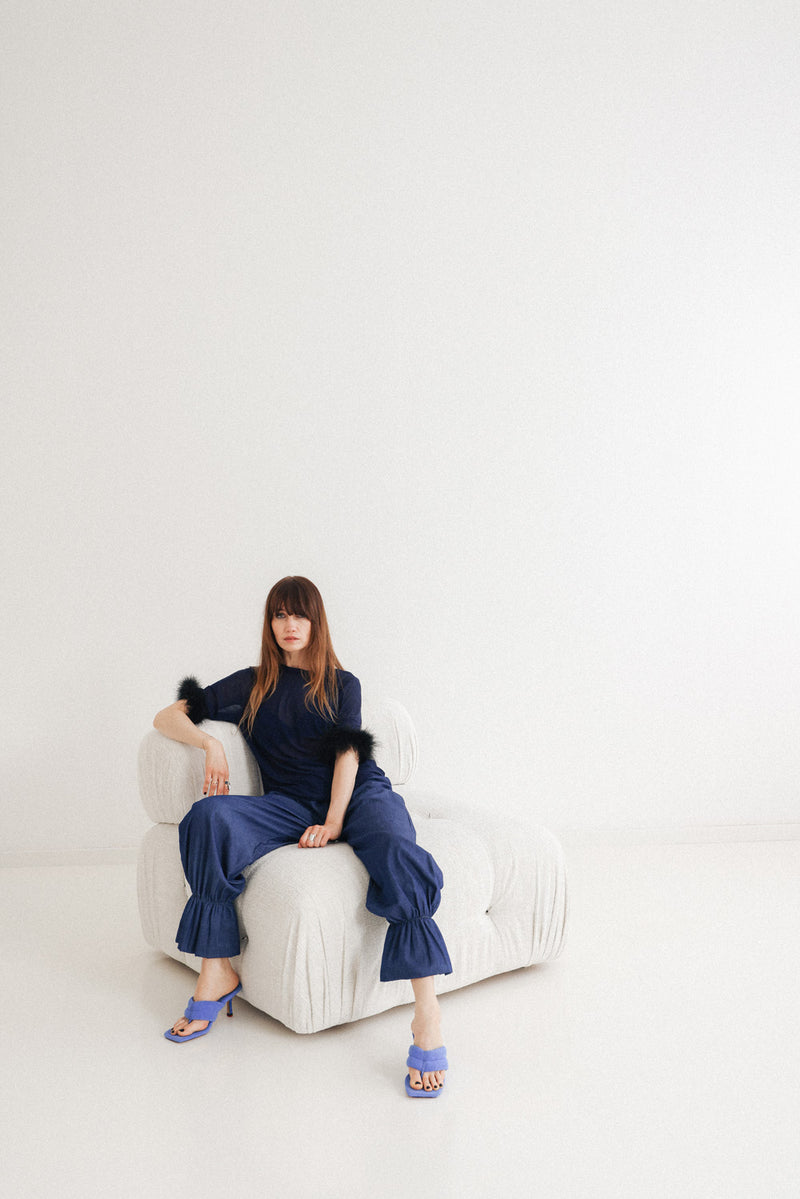 Kerli Denim Trousers -  Dark Blue