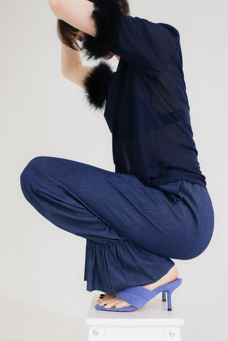 Kerli Denim Trousers -  Dark Blue